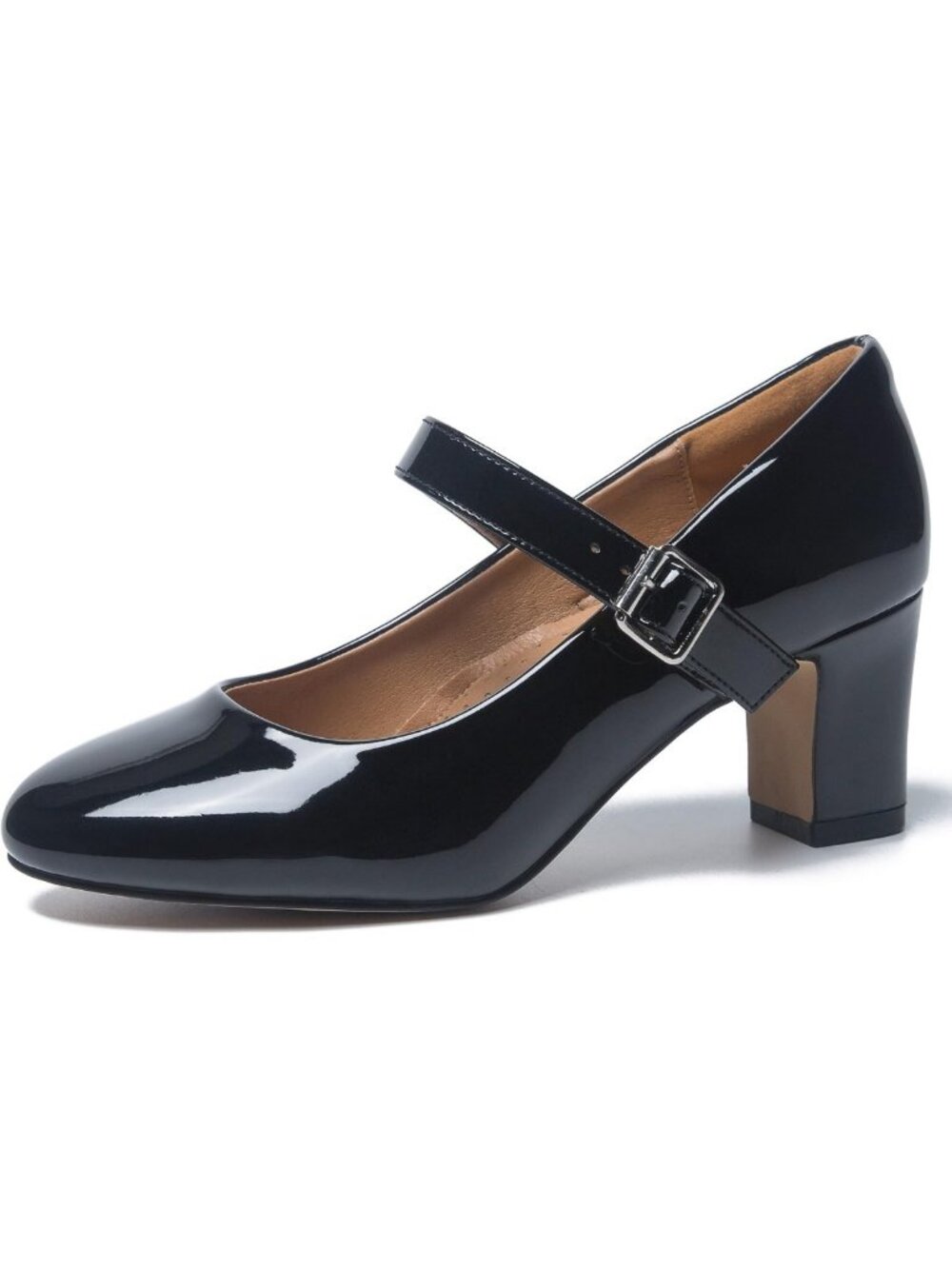Stylish Women's Mary Jane Pumps, 2.36" Block Heel, Ankle Strap, Closed Toe Shoes